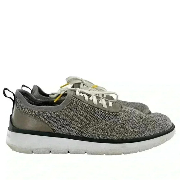 Cole haan mens generation sneakers 11.5 44.5 gray zero grade knit lightweight